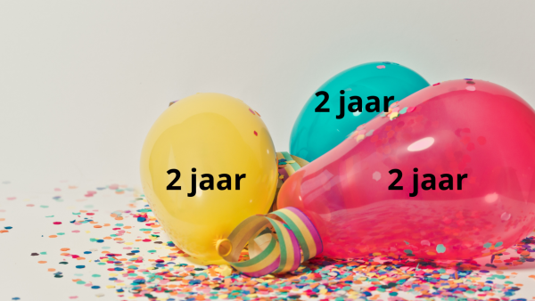 2 jarig bestaan