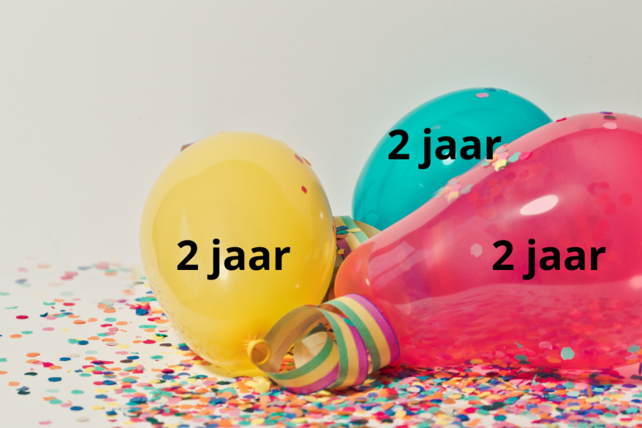 2 jarig bestaan